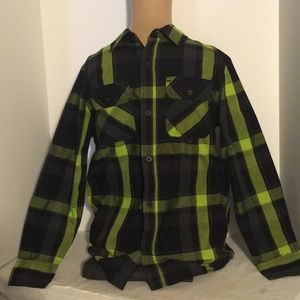 Boys Tony Hawk long sleeve button down shirt